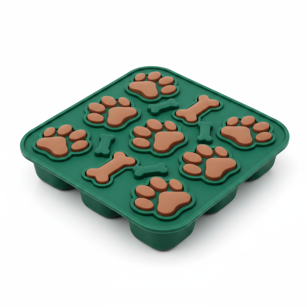 Forma de Silicone Patinha e Ossinho para Pets
