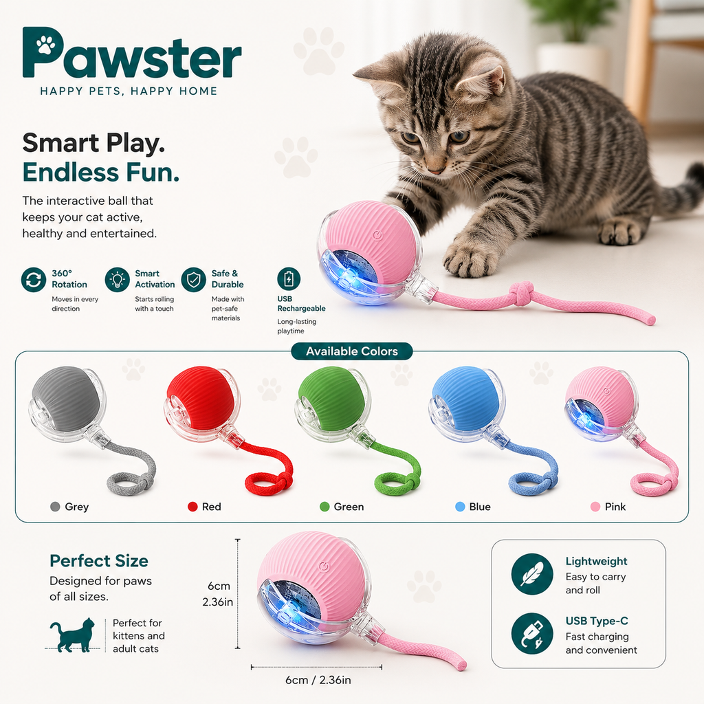 HuntPaw™ — Interactive Smart Cat Ball
