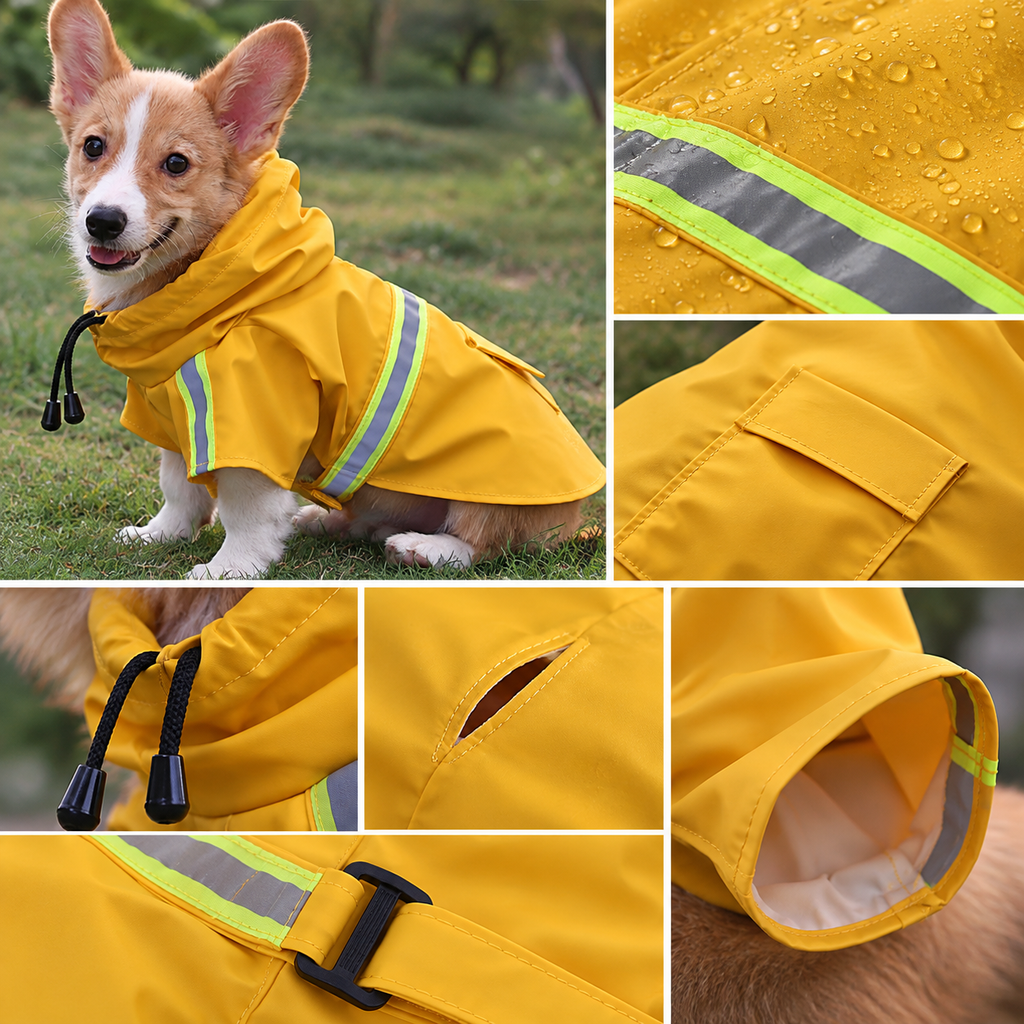 RainReady — Reflective Dog Raincoat