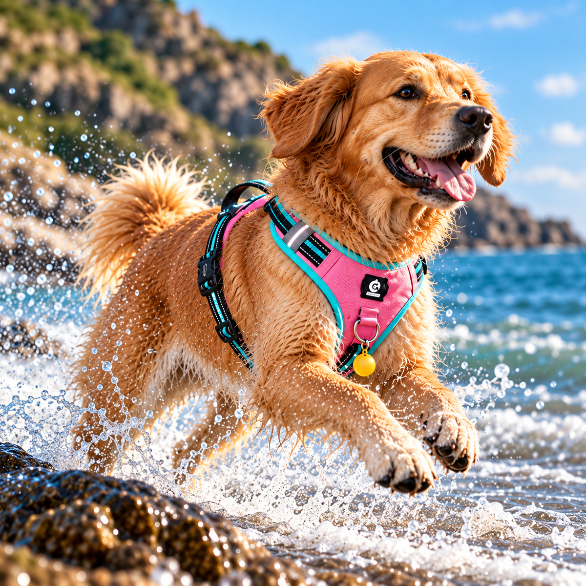 SafeStride – Escape-Resistant Reflective Dog Harness