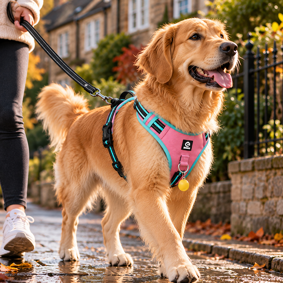SafeStride – Escape-Resistant Reflective Dog Harness