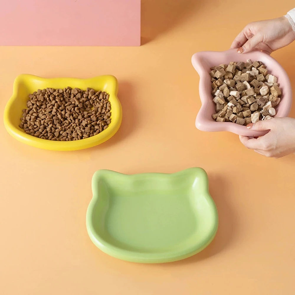 Cat-Shaped Pet Bowl