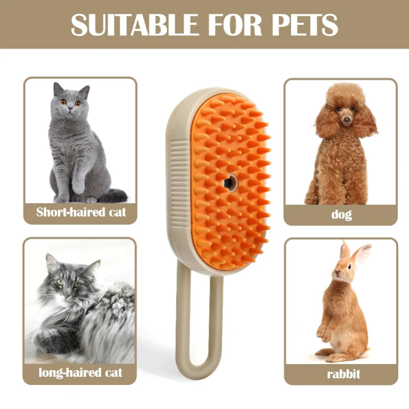 Steam Pet Hair Removal Brush