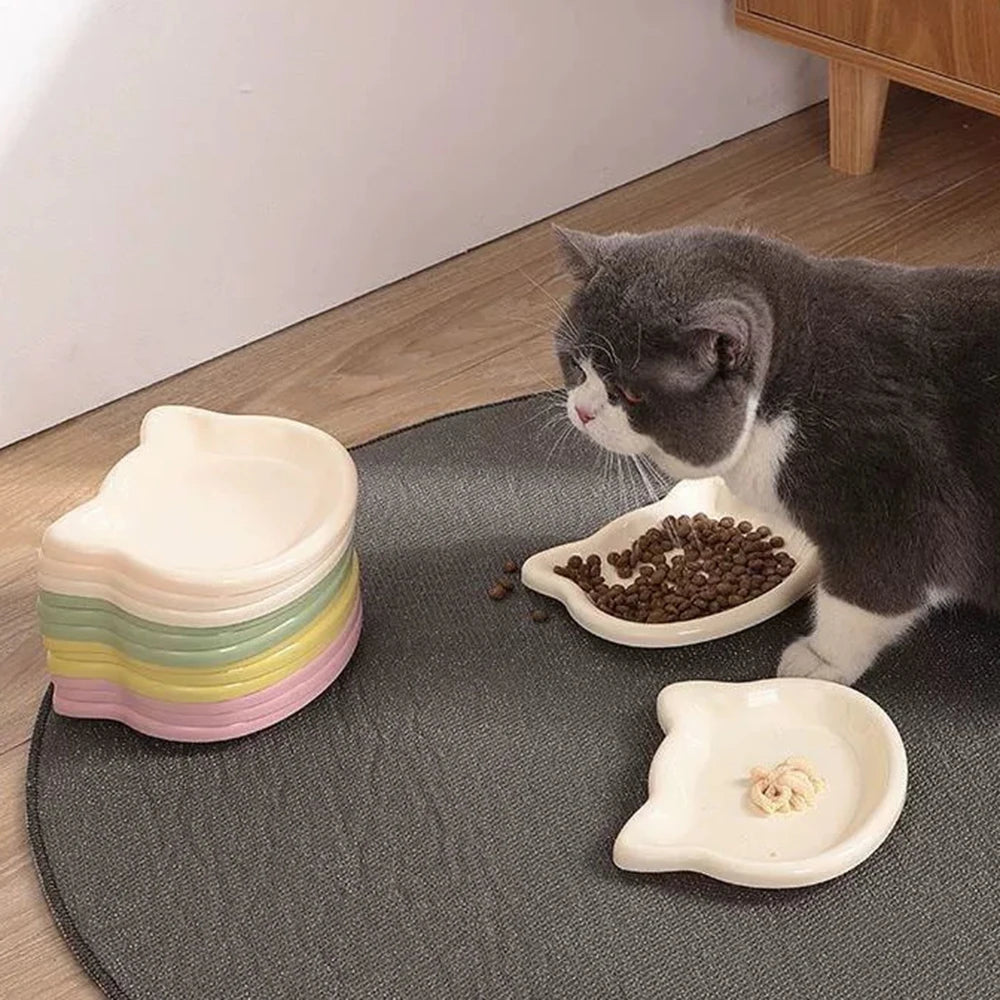 Cat-Shaped Pet Bowl