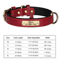 Personalised Leather Collar with ID Tag