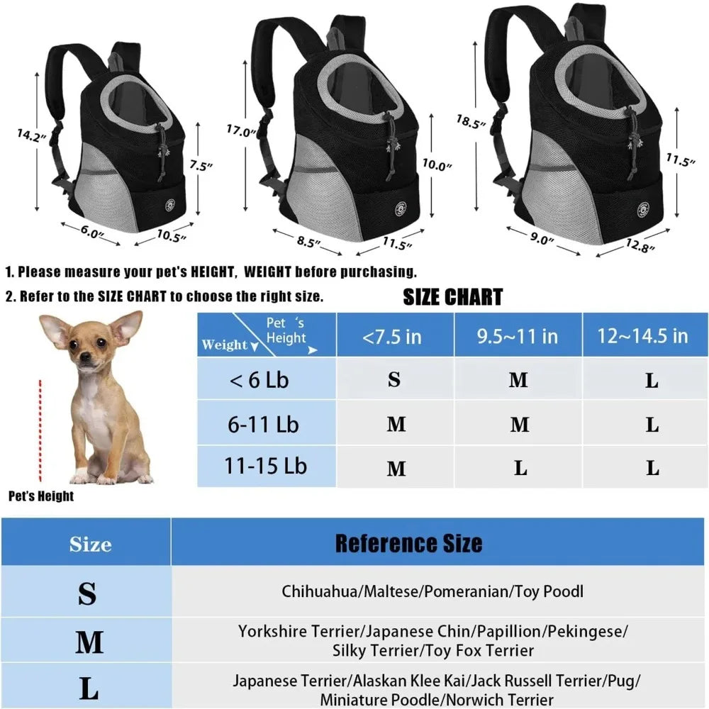 Portable Shoulder Travel Backpack for Dogs