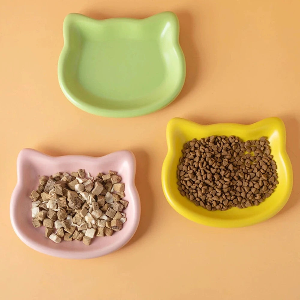 Cat-Shaped Pet Bowl