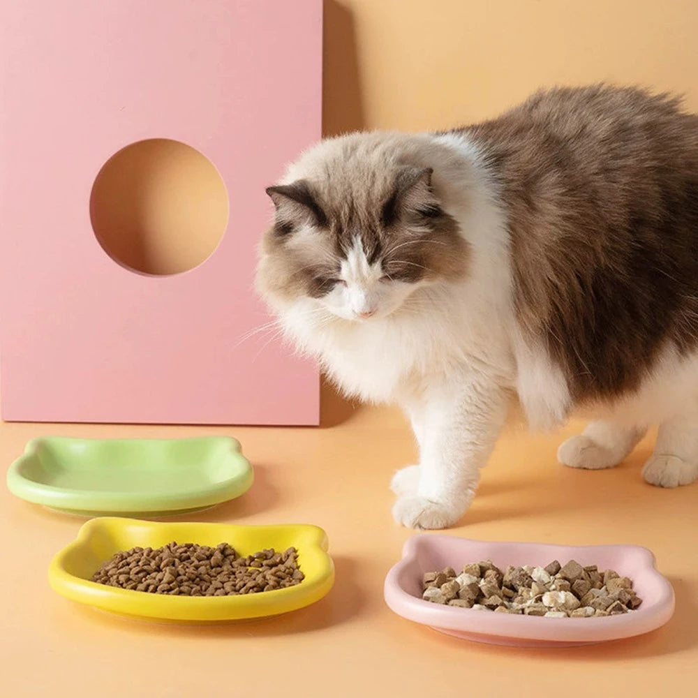 Cat-Shaped Pet Bowl