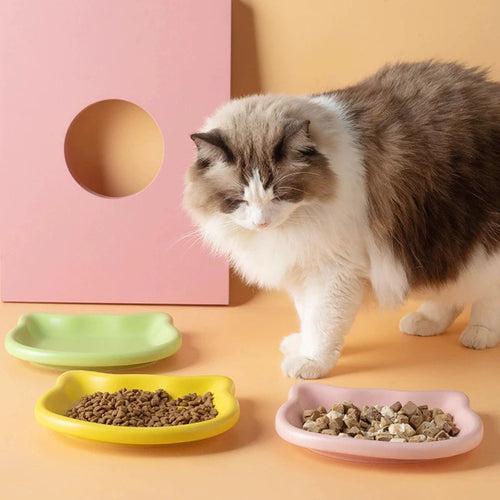 Cat-Shaped Pet Bowl