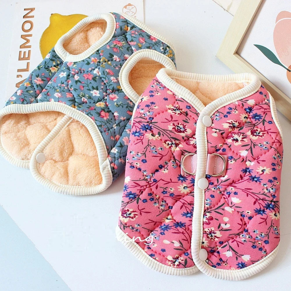 Floral Puppy Vest