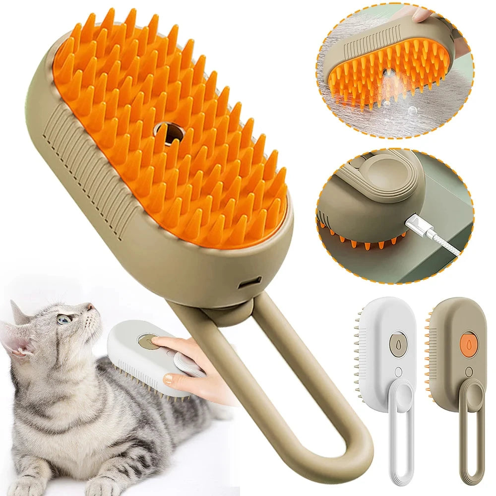 Steam Pet Hair Removal Brush