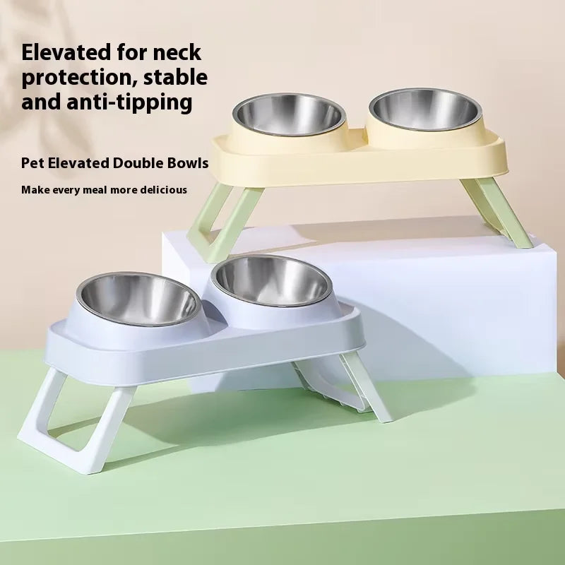 Foldable Elevated Pet Bowls