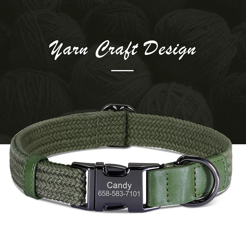 Personalised Nylon Dog Collar