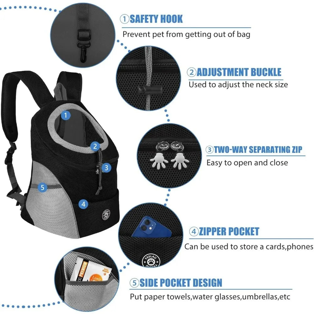Portable Shoulder Travel Backpack for Dogs