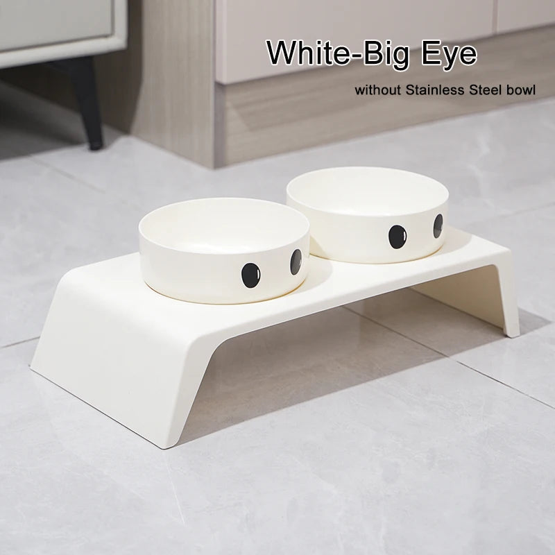 Raised Pet Food & Water Bowl Stand