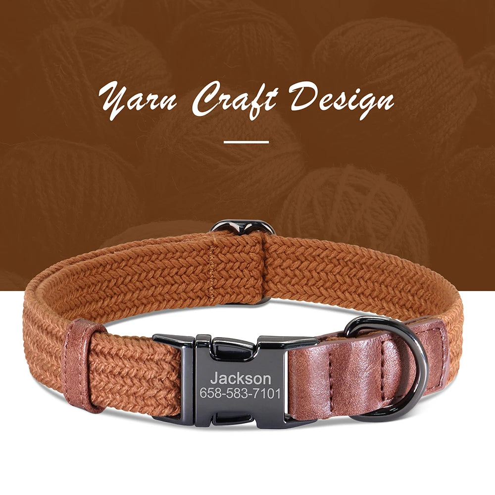 Personalised Nylon Dog Collar