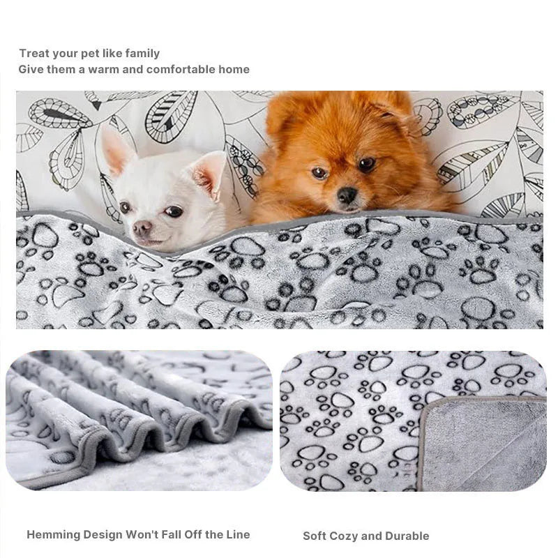 2-Pack Pet Blankets for Dogs & Cats