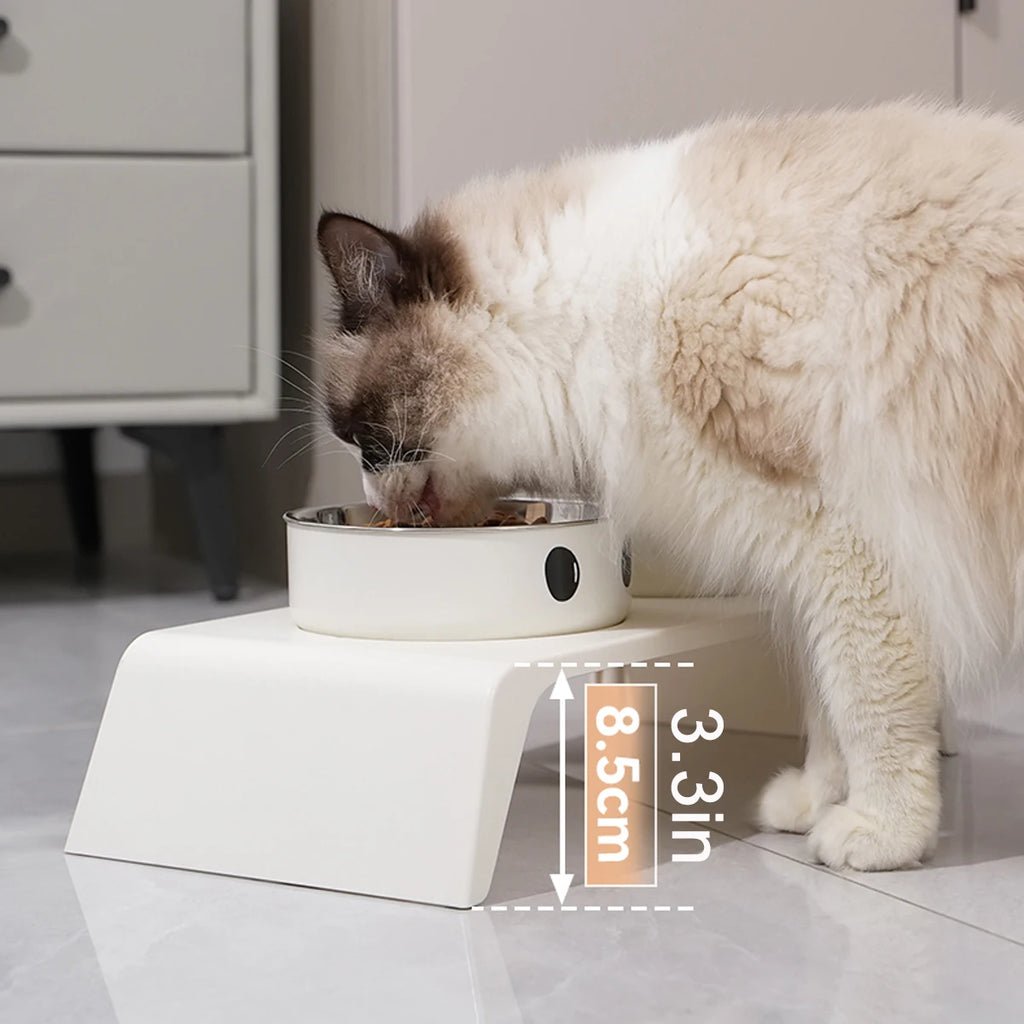 Raised Pet Food & Water Bowl Stand