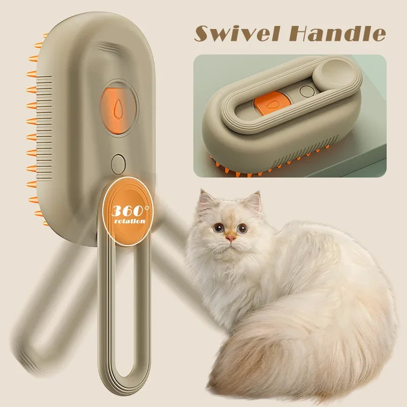 Steam Pet Hair Removal Brush