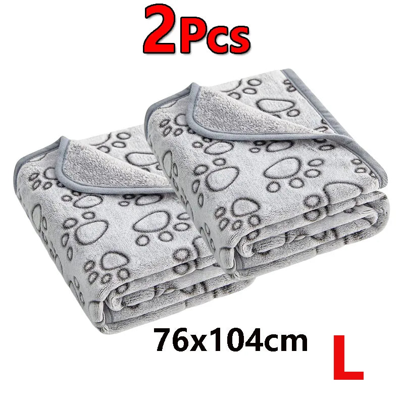 2-Pack Pet Blankets for Dogs & Cats