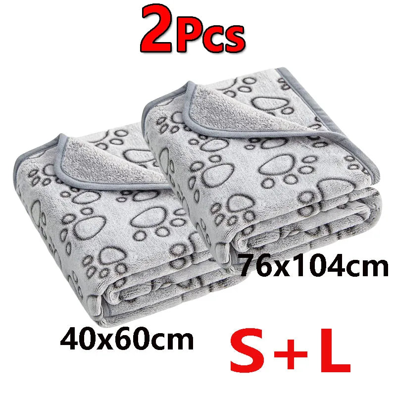 2-Pack Pet Blankets for Dogs & Cats