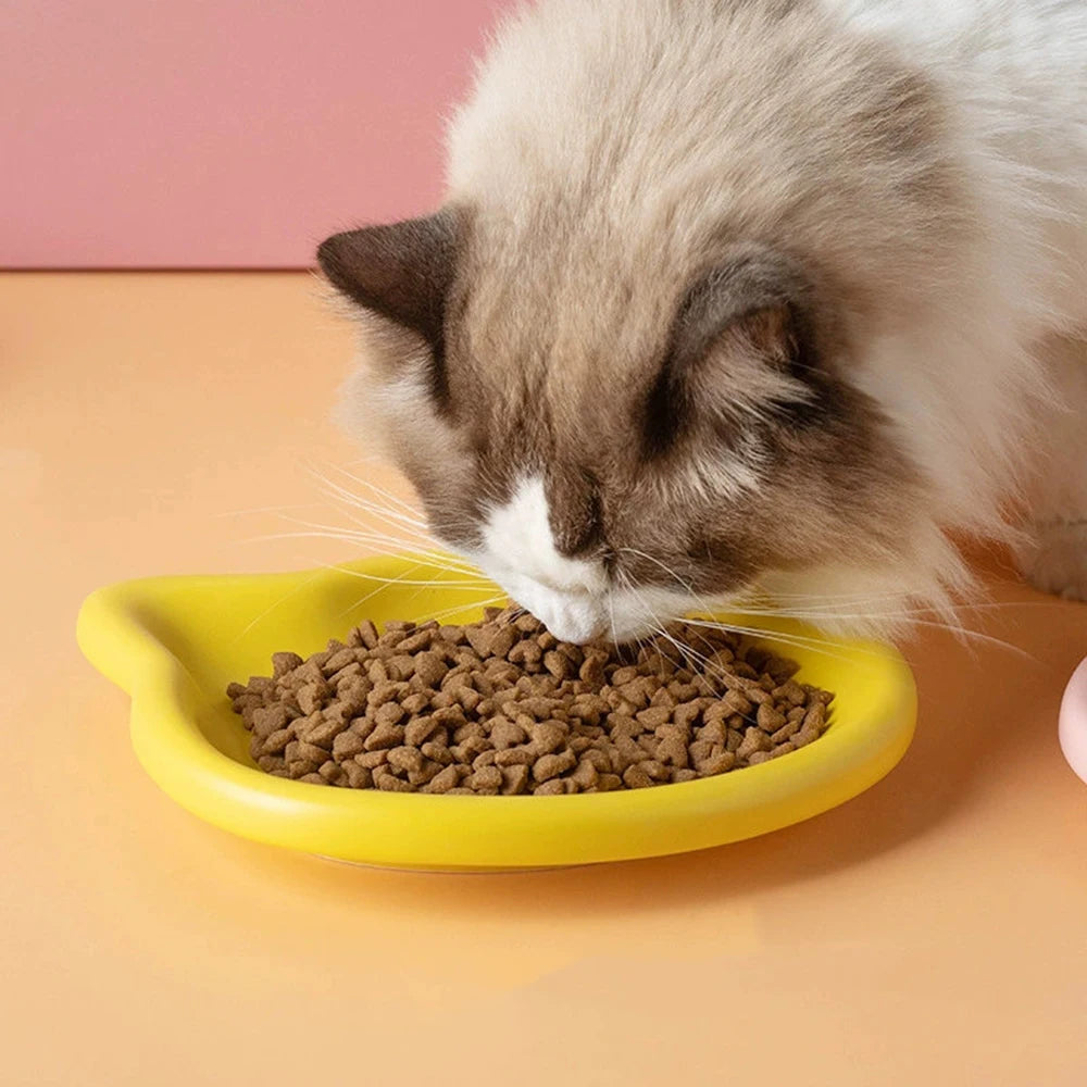 Cat-Shaped Pet Bowl