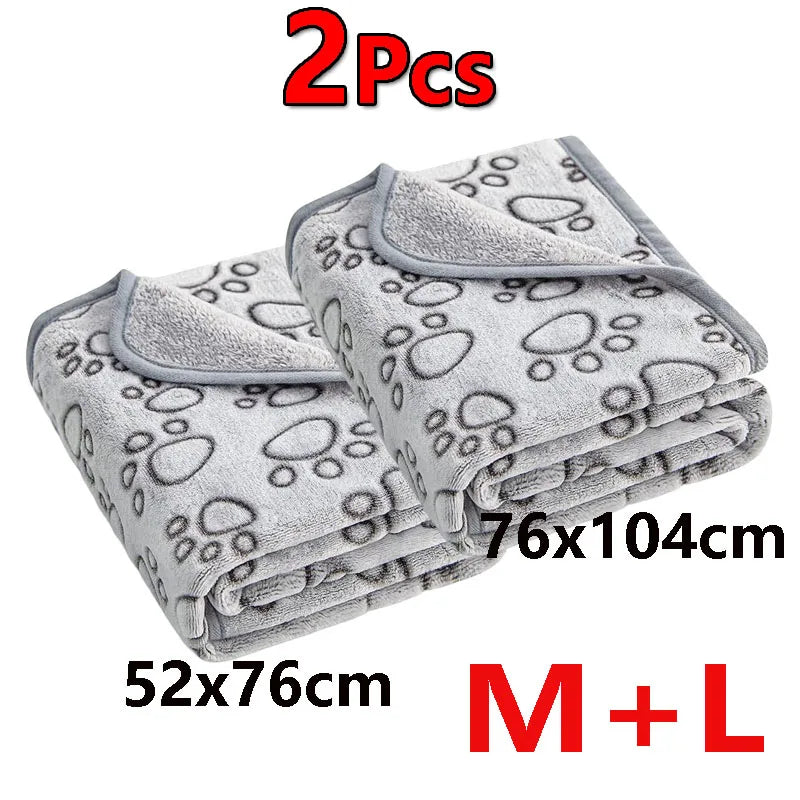 2-Pack Pet Blankets for Dogs & Cats