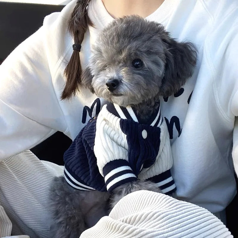 Embroidered Baseball Jacket for Pets