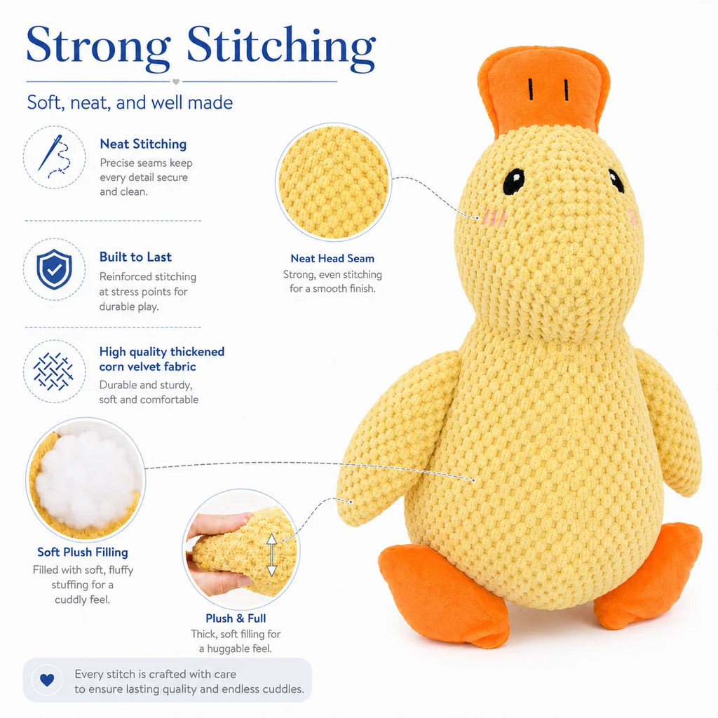 Interactive Plush Duck Toy for Dogs