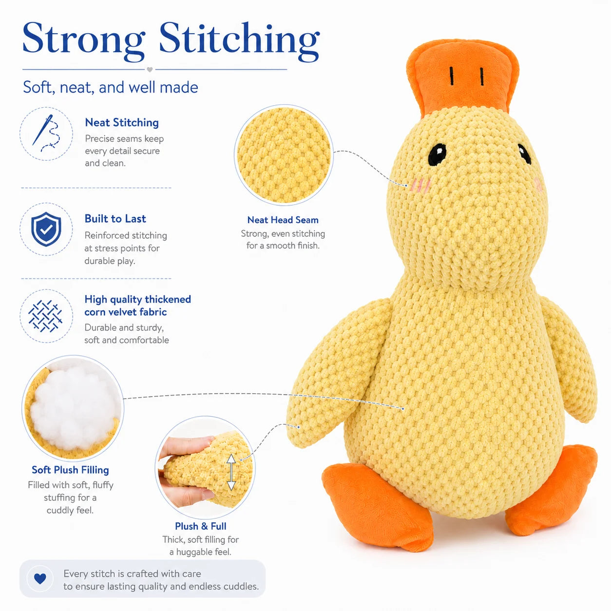 Interactive Plush Duck Toy for Dogs