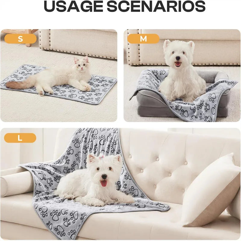 2-Pack Pet Blankets for Dogs & Cats