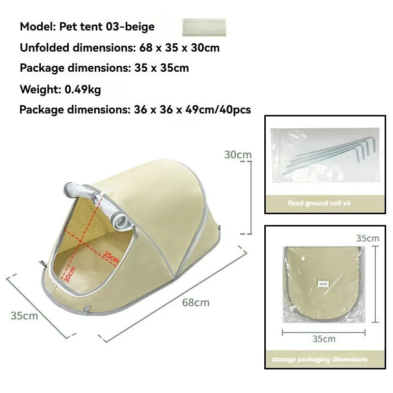 Foldable & Portable Dog Tent