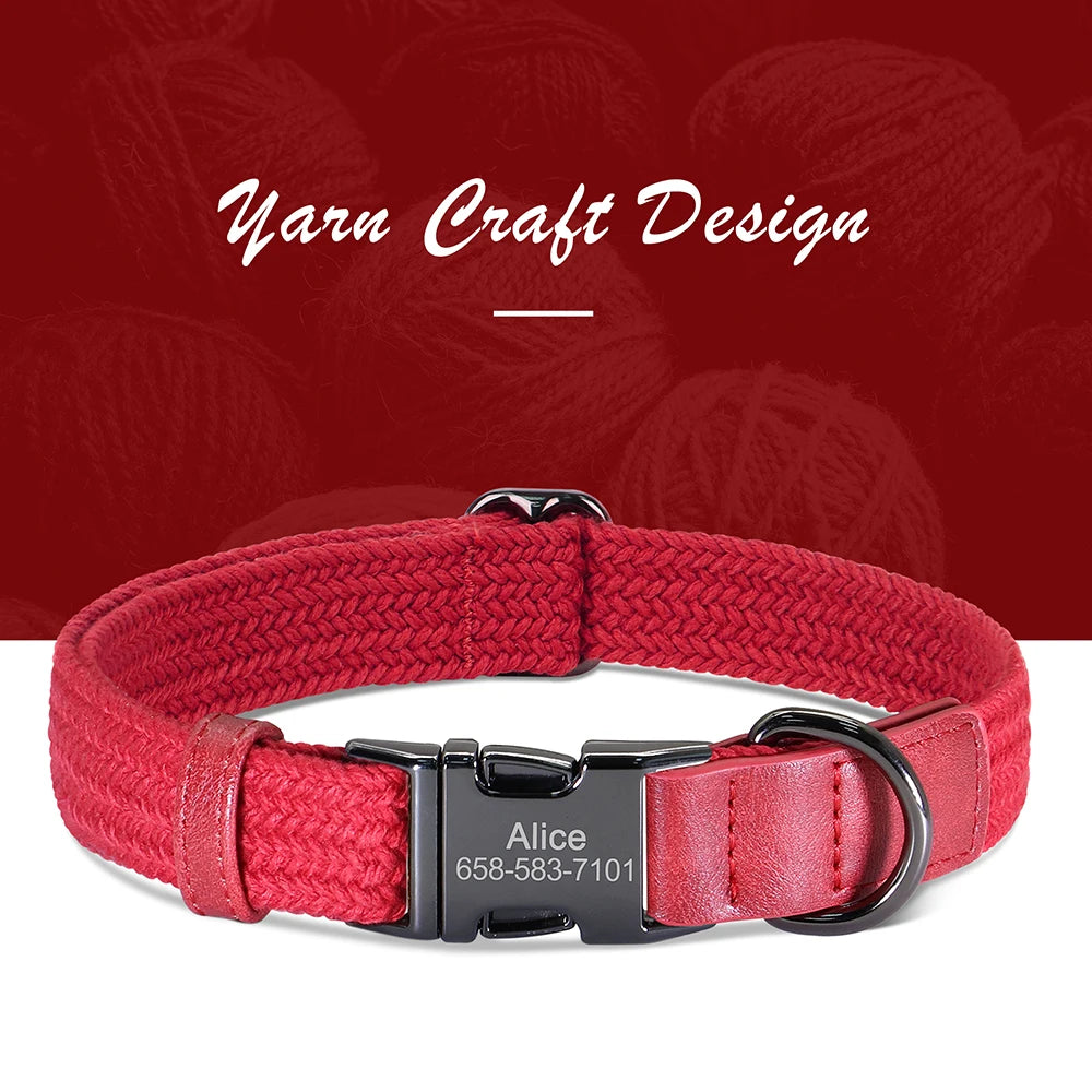 Personalised Nylon Dog Collar