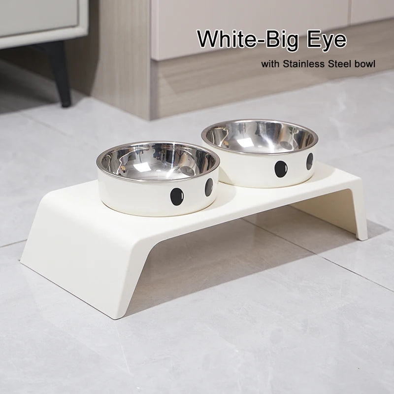 Raised Pet Food & Water Bowl Stand