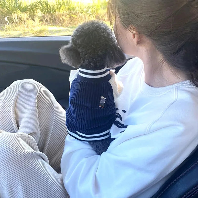 Embroidered Baseball Jacket for Pets