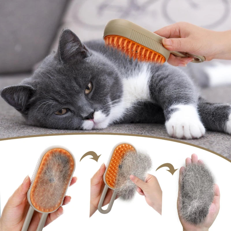 Steam Pet Hair Removal Brush
